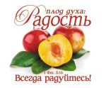 Открытка маленькая "Плод духа: Радость". 1-е Фессалоникийцам 5:16